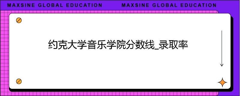 约克大学音乐学院分数线_录取率