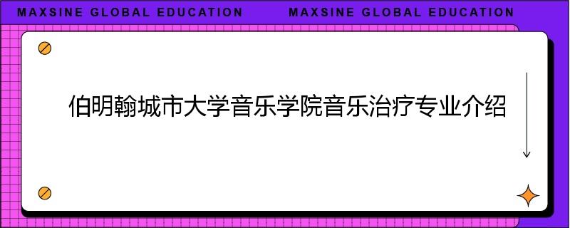 伯明翰城市大学音乐学院音乐治疗专业介绍